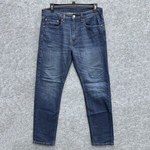Levi's 505 Jeans Men's 34x34 Regular Fit Straight Leg Blue Denim Stonewash NEW
